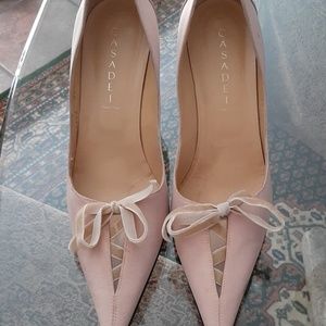 Casadei blush colored heels
